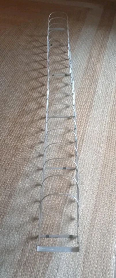 Vintage Expanding File Holder, Magazine Rack, Store Display, MCM, Aluminum Metal - Image 4 of 4