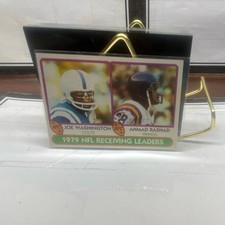 Topps 1979 NFL Receiving Leaders Ahmad Rashad Joe Washington Football Card #332