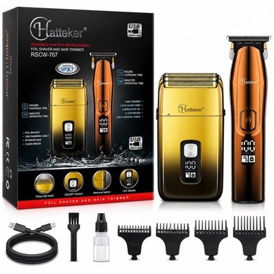 Foil Head Shaver Triple Blades Electric Razor for Men Close Bald Head Barber Sha