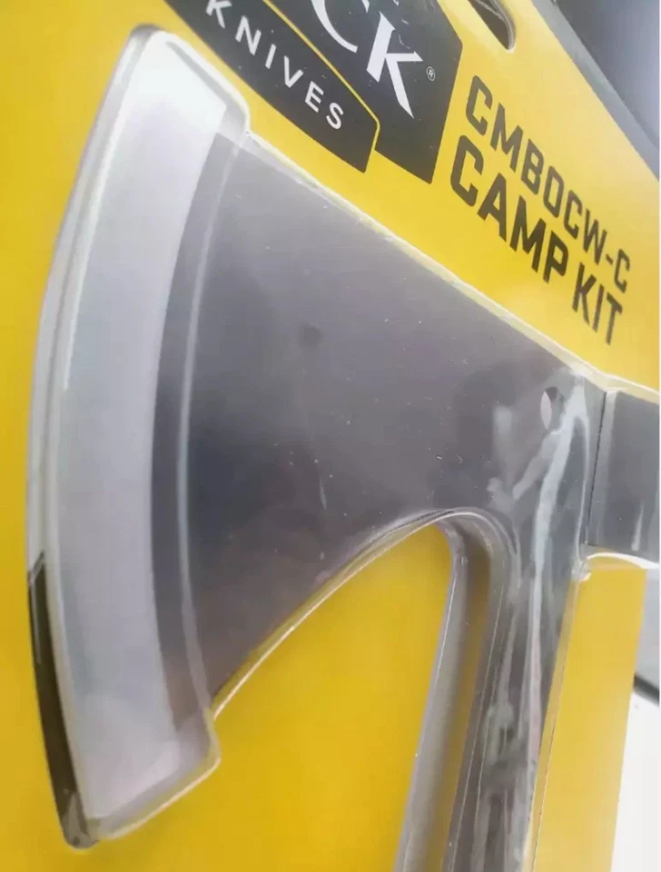 BUCK Cuchillos Kit de Campamento Sierra Plegable, Cuchillo de Hoja Fija con Funda, Hacha con Funda Foto 3 de 4