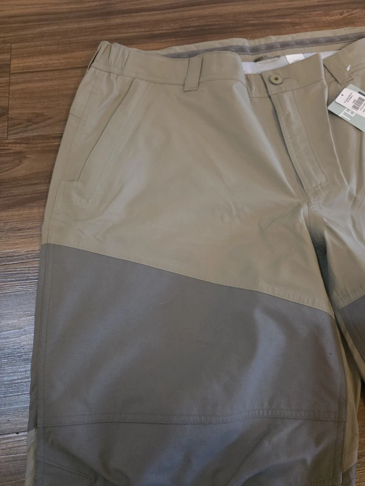 LL Bean Mens Tek Ash Green Upland Waterproof Briar Hunting Pants 40x29 NWT $220 - Image 3 of 4
