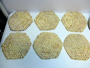 Details About 6 Vtg Sea Shell Set Trivet Doily Wall Art Cowrie Puka Shell 8 Dia Lot Coasters -