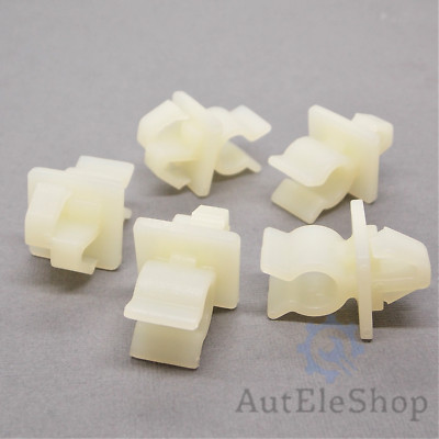 2 x Halter Stütze Clips für Motorhaube 14mm 7mm Weiß Universal