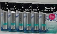6PK Chapstick Total Hydration 3 In 1 Lip Care ~ SOOTHING OASIS ~0.12 OZ EA ~NEW
