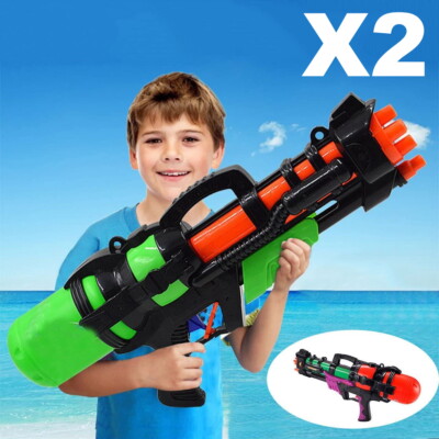 2 x 23'' Riesen Wasserpistole 65cm Pump Action Mega Super Soaker Strand Garten Spielzeug 921