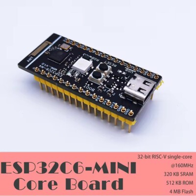 ESP32-C6-Mini Core Board | WiFi | ZigBee | Thread| BLE  | 4MB Flash | USB-C