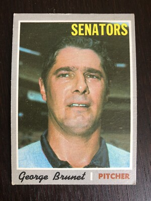 1970 Topps #328 George Brunet Washington Senators