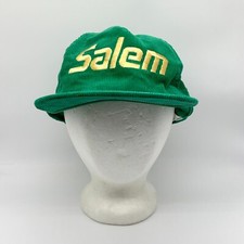 Vintage Salem Promo Corduroy Snapback Adjustable Hat Green Tobacco