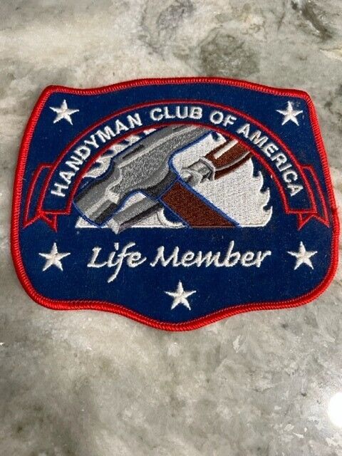 Vintage Handyman Club Of America Life member Large Jacket Patch