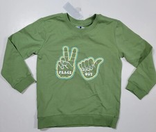 Dot Dot Smile Girls Size 8-10 Long Sleeve Sweatshirt Peace Out New