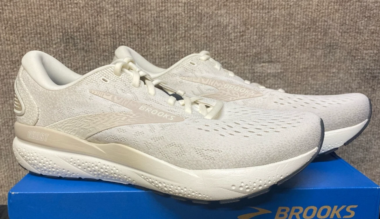 NIB Brooks 110418-164 Men's Ghost 16 Coconut/Chateau/Forged Iron Athletic Shoe