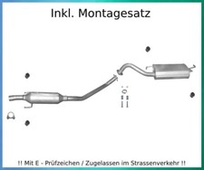 Auspuffanlage für Toyota Corolla (E12) 1.4 1.6 Bj.04-07 Auspuff Montagesatz