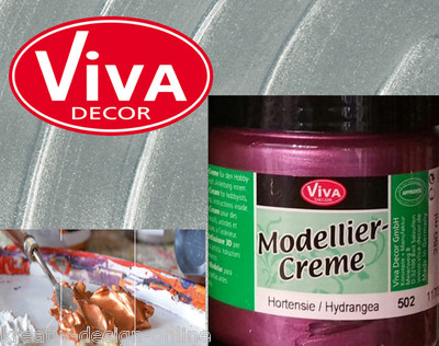 Viva Decor Modellier Creme  Schabloniercreme Relief 250ml Farbwahl 