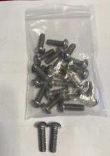 1/4-20 3/4” stainless steel button head slotted marine quality rigging bolts 20q