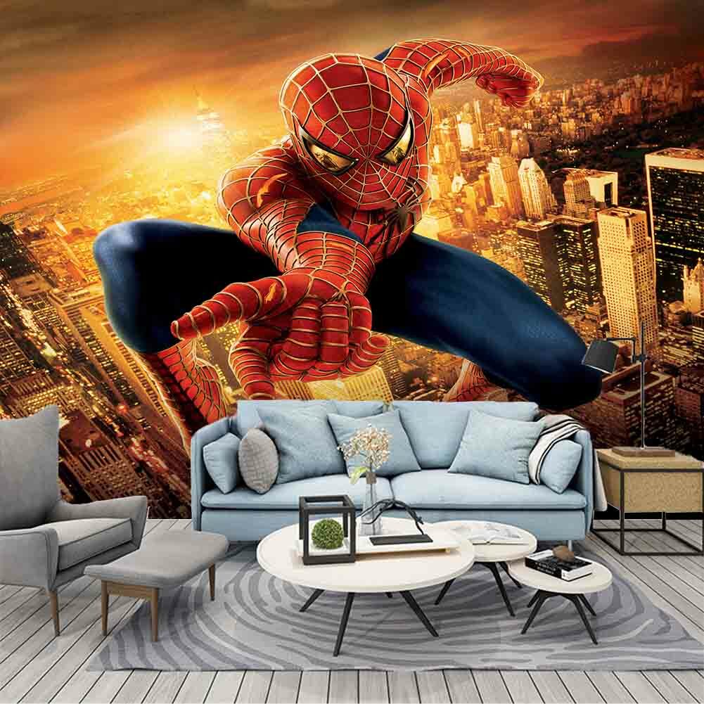 Spider Man Sunset Full Wall Mural Photo Wallpaper Printing 3D