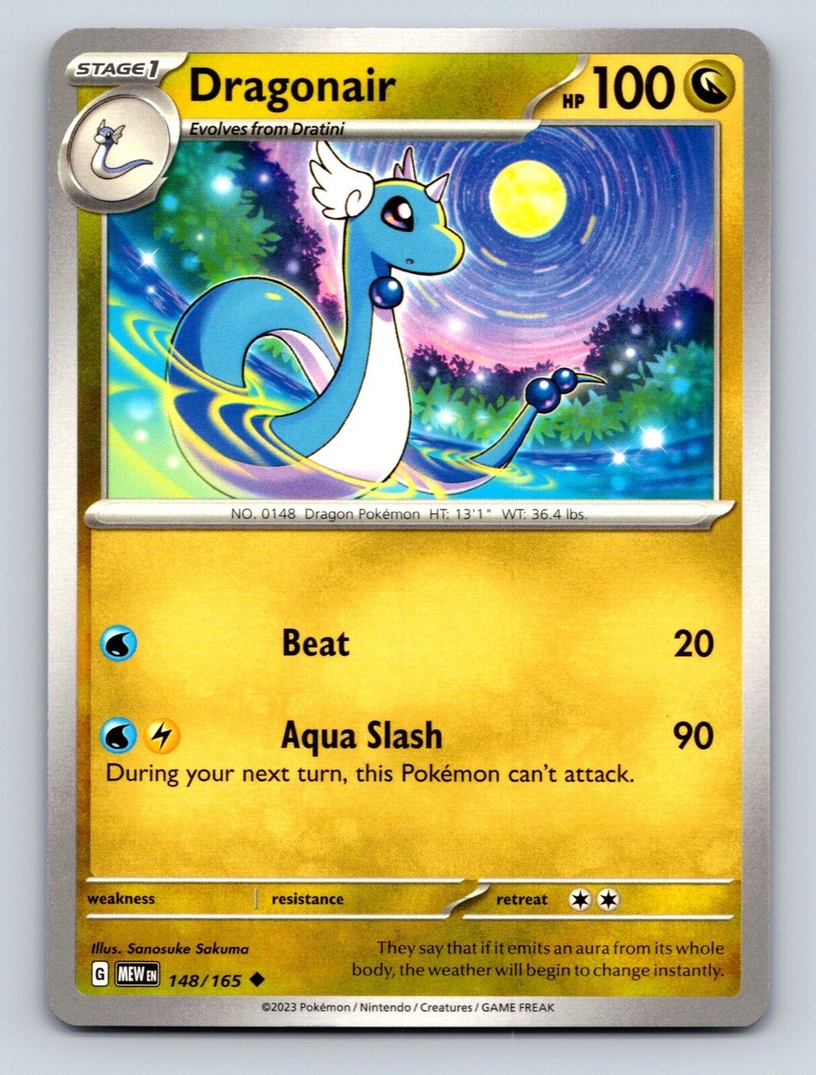 Dragonair HP 100 Aqua Slash Beat Rarity Scenic Yellow Pokémon | eBay
