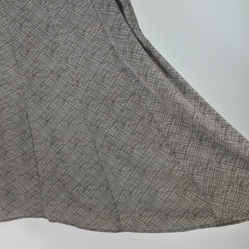 W Lane womens skirt size 12 brown check flare zip 021195 - Picture 5 of 12