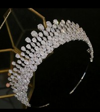 New Bride Tiara Crystal Headress Wedding Hair Accessories Full Zircon Crown