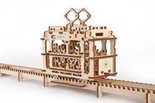 Ugears Tram with Rails - 3D Puzzle Self Propelled Mechanical Wooden Model