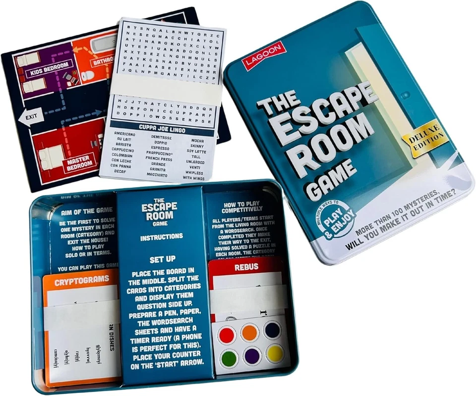 The Escape Room Mystery Game Large Deluxe Game in a Tin - Image 2 of 4