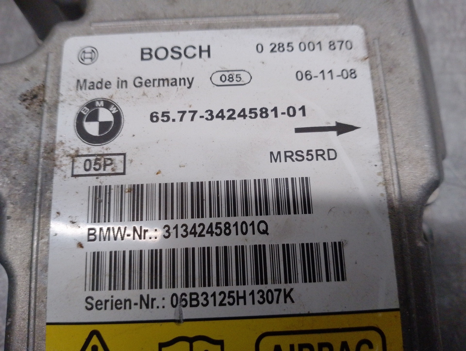 65773424581 STEUERGERÄT / BOSCH / 0285001870 / 4652245 FÜR BMW X3 