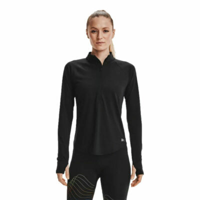 Under Armour Womens Streaker Half Zip Top Black Sports