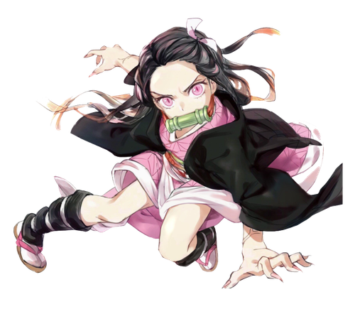 Nezuko Kamado Demon Slayer Weatherproof Anime Sticker 6" Car Decal - 第 1/1 張圖片