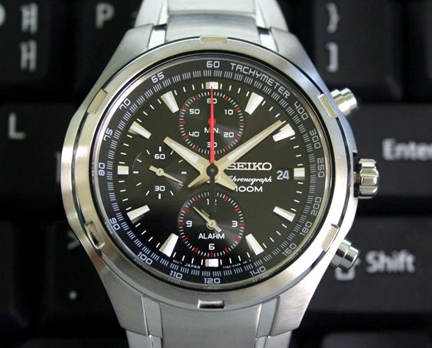 Seiko watches chronograph store 100m price