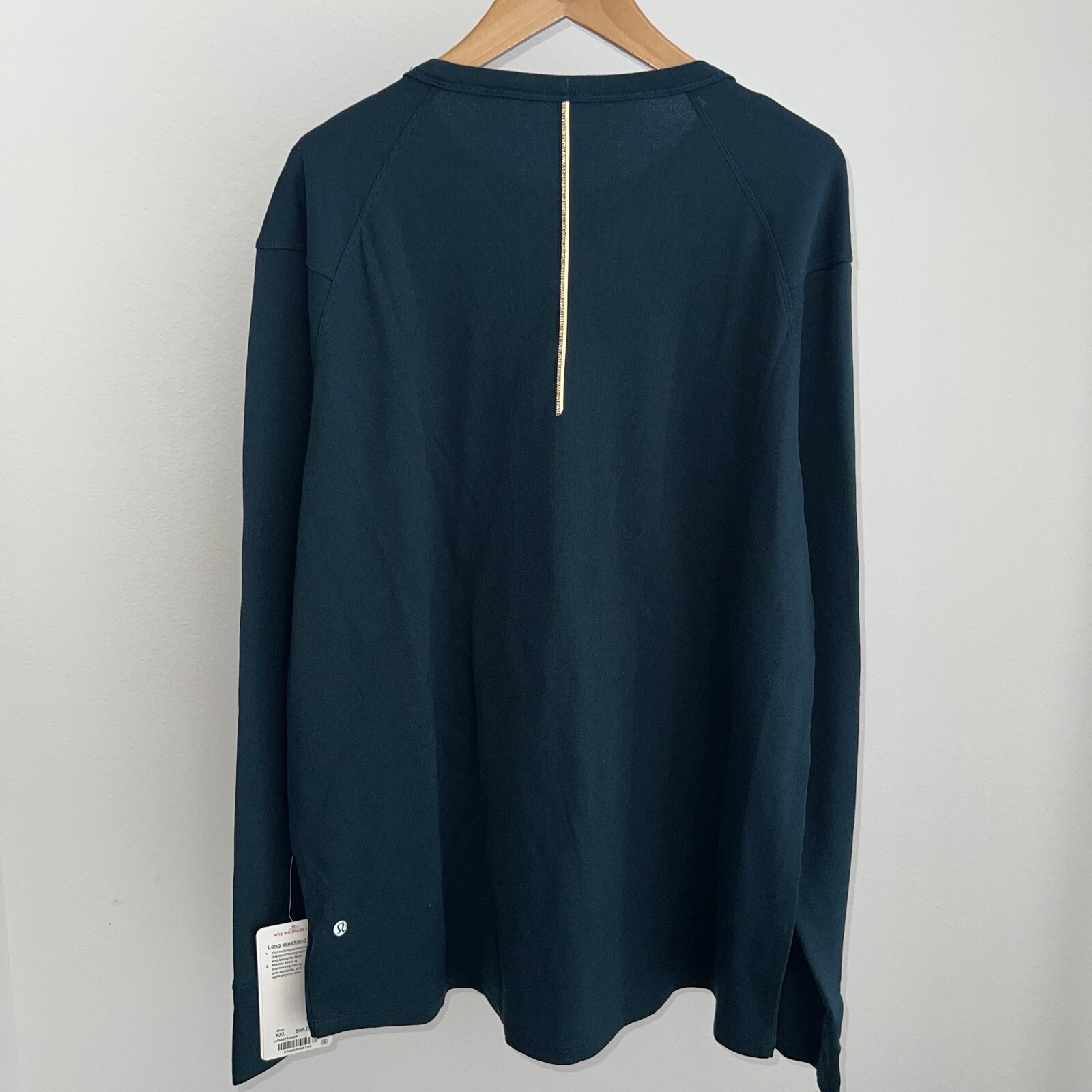 Lululemon Long Weekend LS NWT Size 2XL Color INCB Blue Green Long ...