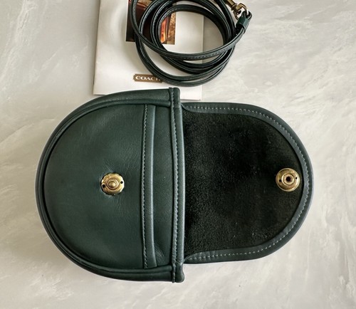 BOLSO CINTURÓN COACH VINTAGE PEQUEÑO VERDE MINI BANDOLERA CONVERTIBLE 9826 EE. UU. - Imagen 11 de 17
