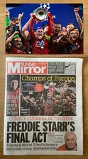 RARE Liverpool Champions League Final 2019 Set Newspaper Photograph KLOPP MIRROR
