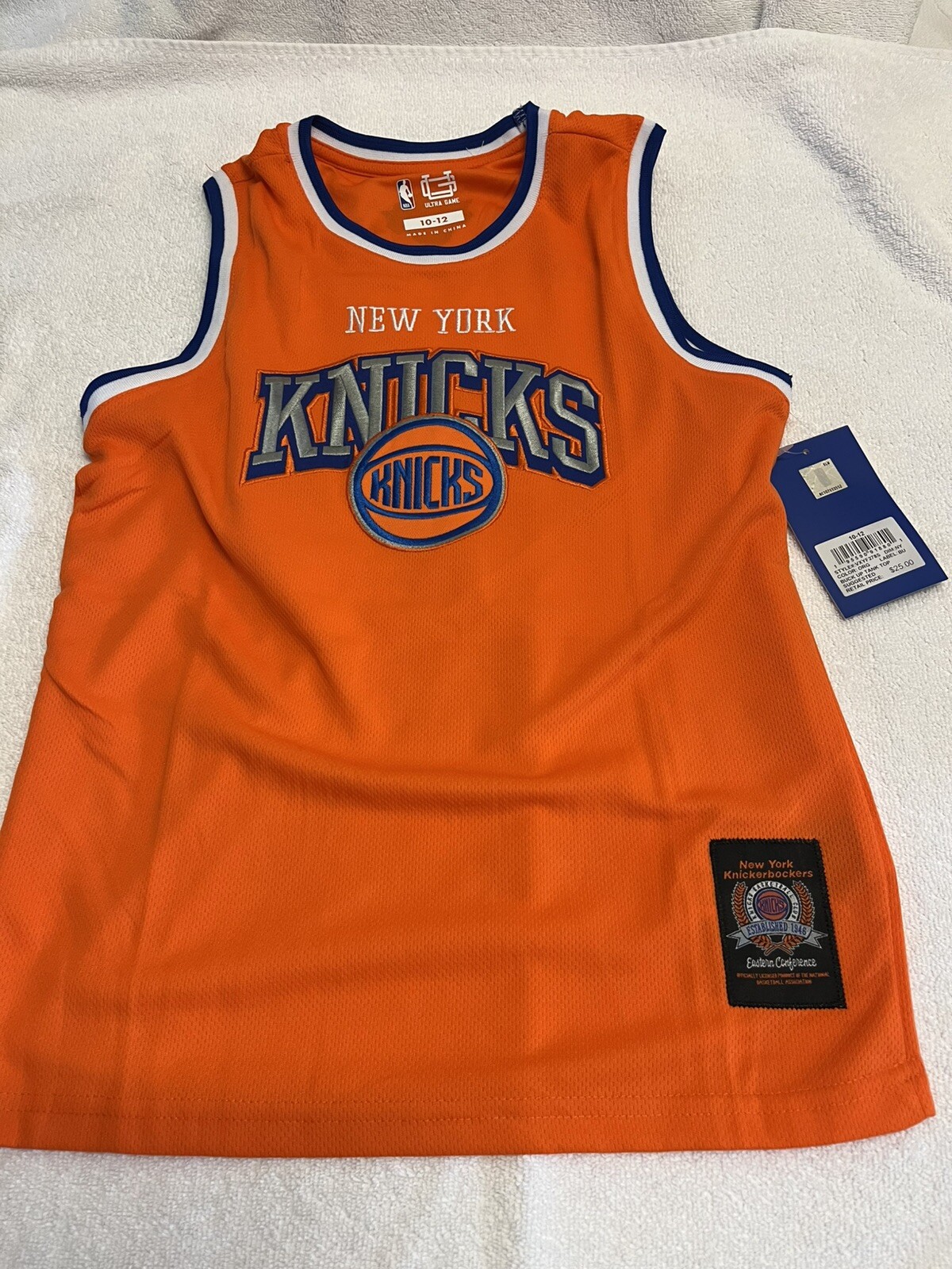 Child Knicks Jersey Size Large 10-12
