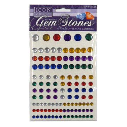 Icon Craft Self Adhesive Diamantes, Gem Stones, Gem Hearts - 5 Designs & Styles - Picture 1 of 9
