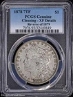 1878-P $1 7TF Morgan Silver Dollar PCGS Genuine XF Details | Reverse of 1879