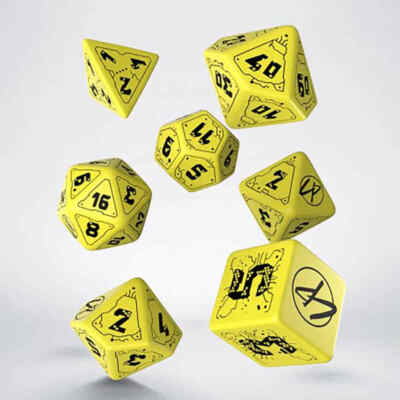Cyberpunk Red RPG Danger Zone 7-Dice Set by Q-Workshop QWSSCPU03