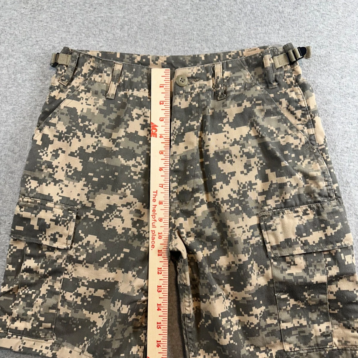 Pantalones Cortos Rothco XSmall Regular Ultra Force BDU Digital Camuflaje Carga Militares