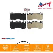 Front Ceramic Disc Brake Pads & Wear Sensor Kit For Audi RS7 With Cast Iron