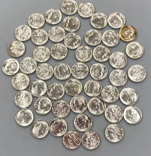 50 1959 P BU US 90% Silver Roosevelt 10c L24222