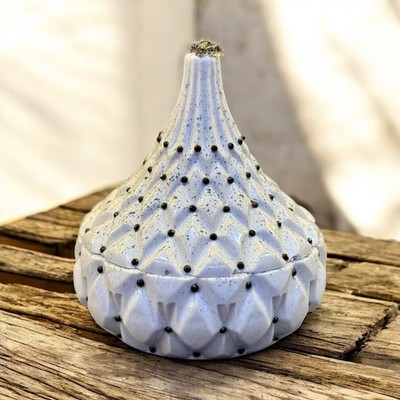 Handmade Resin Trinket Jar With Lid (Speckled)