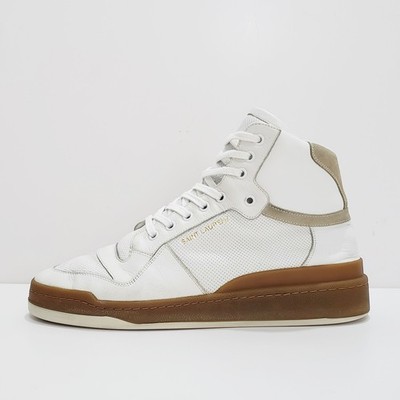 SAINT LAURENT 610618 SL24 Hi Perforated Leather Sneaker Trainer