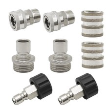 8Pcs Pressure Washer Adapter, Pressure Washer Quick Connect Kit, Stainless St...