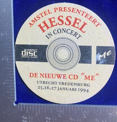 Heineken AMSTEL 1994 Hessel van der Kooij IN CONCERT 4 INCH ROUND BEER COASTER