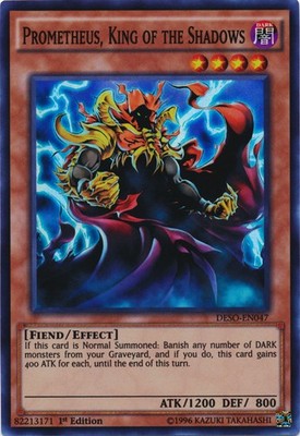Prometheus, King of the Shadows - DESO-EN047 - Super Rare - 1st Edition - Modera