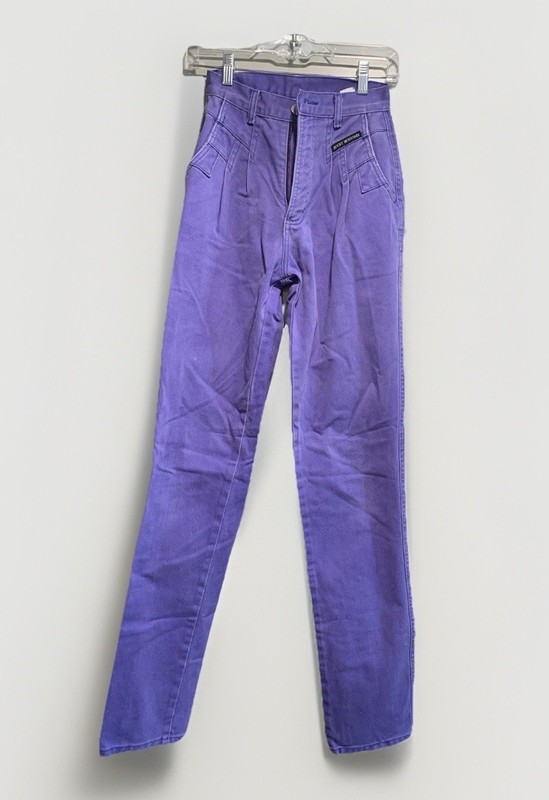 Vintage Bareback Rocky Mountain Women’s Y2K Jeans 26/3 Purple Denim 80-90s Style