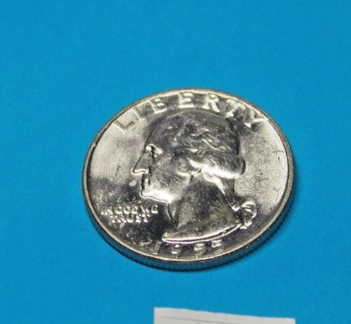 1955-d washington quarter BU