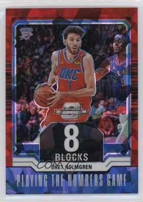 2023 Panini Contenders Optic Red Cracked Ice Prizm 69/175 Chet Holmgren #24 0s2w