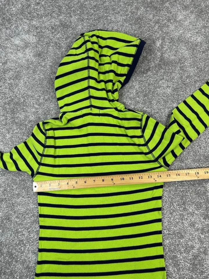 y2k L-Rl Ralph Active Lauren Hoodie Womens Xs Green Blue Cotton Henley - Image 4 of 4