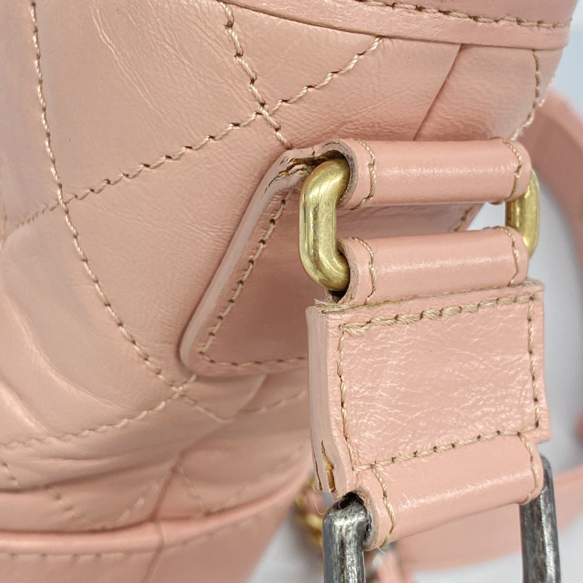 Auth [6bb1653-k] CHANEL Shoulder Bag ChainShoulder Gabriel Leather Pink Gold... thumbnail 7