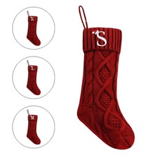 Christmas Stockings Initial Personalization Present Bag Use Minimalist Design