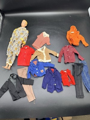 1960 Ken Doll + Clothing Most tagged some not plus random outfits